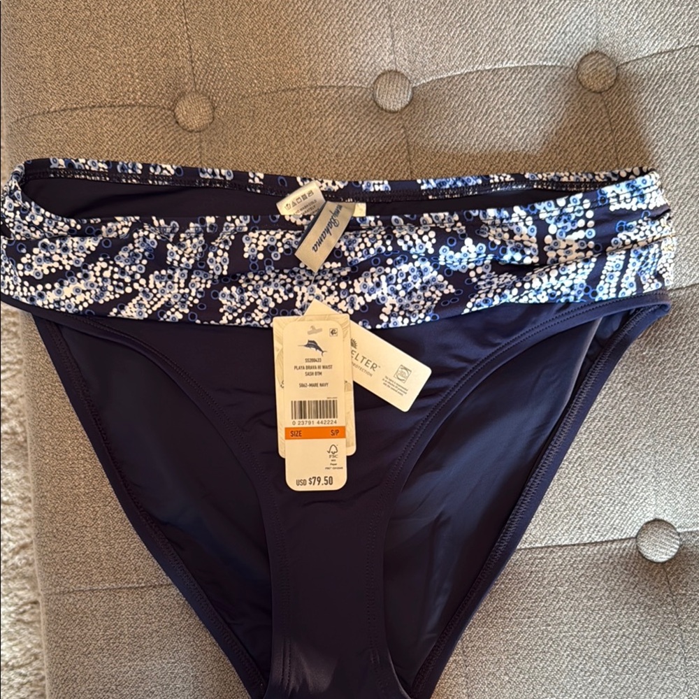 Tommy Bahama Dark Blue Sequin Bikini Bottom